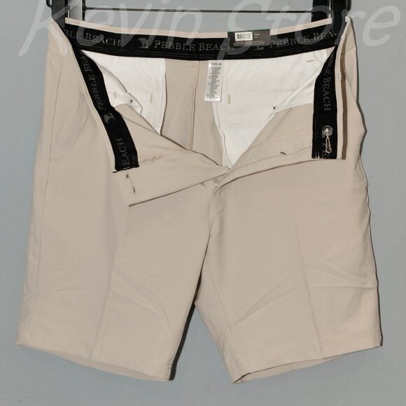 3 pairs Tan , Navy, Black - Pebble Beach Men’s‎ Dry-Luxe Performance Shorts - Picture 13 of 14